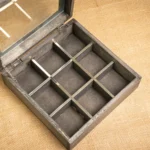 CAJA DE TÉ CON ALPACA DE 9 DIVISIONES - Imagen 4