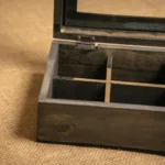CAJA DE TÉ CON ALPACA DE 6 DIVISIONES - Imagen 4