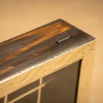 CAJA DE TÉ BASE DE MADERA Y TAPA DE ALPACA DE 12 DIVISIONES - Imagen 3