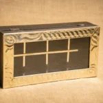 CAJA DE TÉ BASE DE MADERA Y TAPA DE ALPACA DE 8 DIVISIONES - Imagen 2