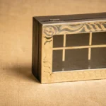 CAJA DE TÉ BASE DE MADERA Y TAPA DE ALPACA DE 8 DIVISIONES - Imagen 4