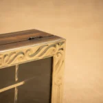 CAJA DE TÉ BASE DE MADERA Y TAPA DE ALPACA DE 6 DIVISIONES - Imagen 4