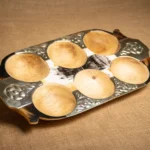 COPETINERA 6 DIVISIONES DE ALPACA Y ASTA - Imagen 2