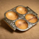 COPETINERA 4 DIVISIONES DE ALPACA COMPLETA - Imagen 2