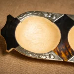 COPETINERA 3 DIVISIONES DE ALPACA Y ASTA - Imagen 2