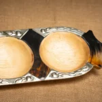 COPETINERA 3 DIVISIONES DE ALPACA Y ASTA - Imagen 3