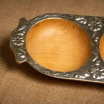 COPETINERA 3 DIVISIONES DE ALPACA Y ASTA - Imagen 2