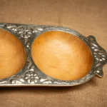 COPETINERA 3 DIVISIONES DE ALPACA Y ASTA - Imagen 3