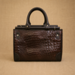 BOLSO HERMES CHICO EN CUERO CROCCO - Imagen 2