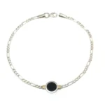 PULSERA CENTRO PIEDRA NATURAL PLATA 925 - Imagen 2
