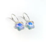 AROS FLOR DE CRISTAL CIERRE CUBANO 13MM