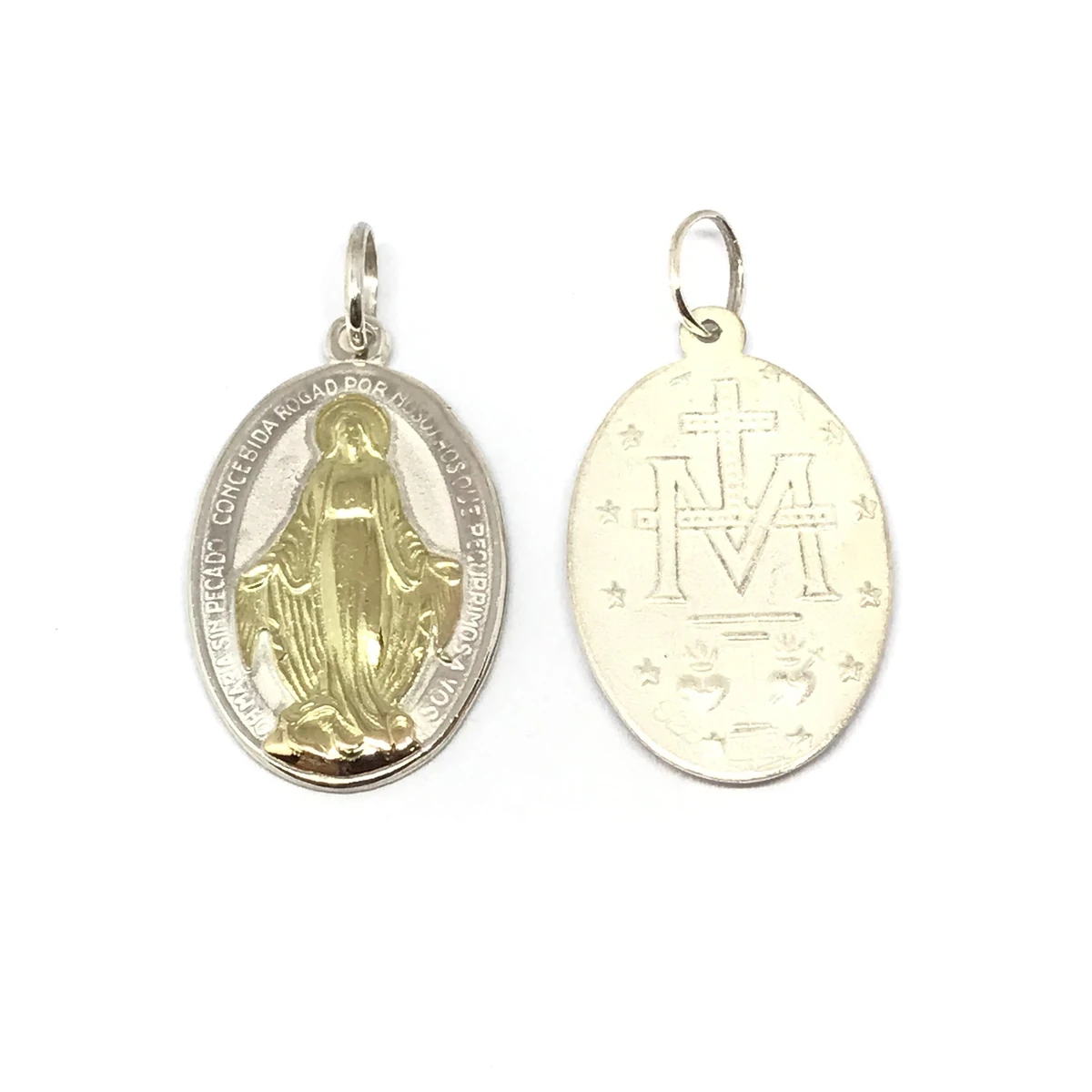 1749652232071-ptd1044ptd1044 DIJE VIRGEN MILAGROSA PLATA Y ORO - Imagen 1