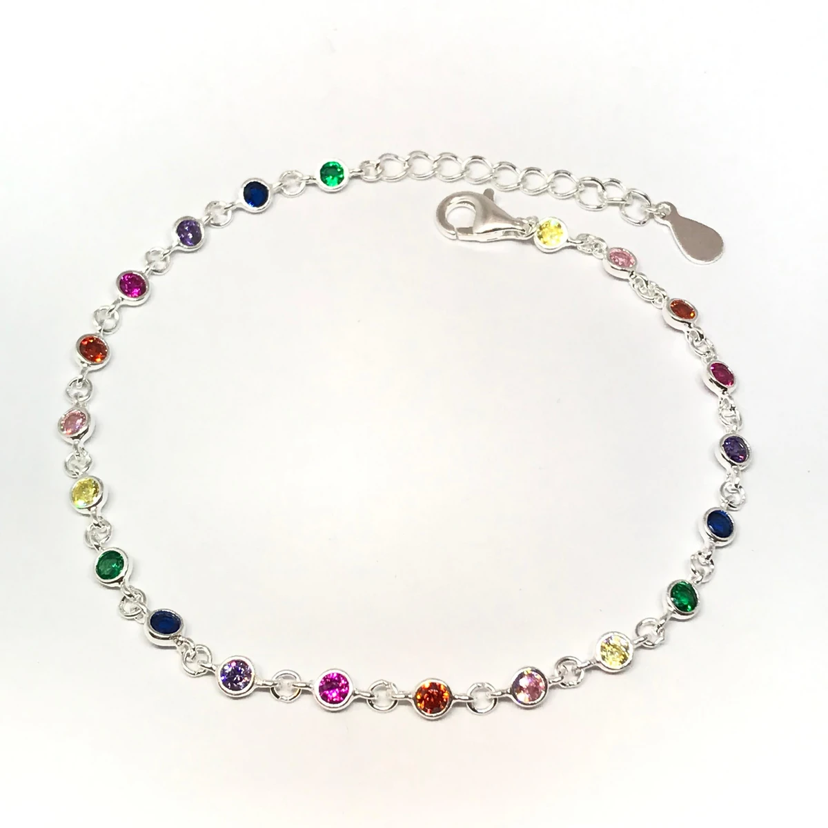 1751662795418-ptn4041.1ptn4041.1 PULSERA CON CUBICS DE COLORES - Imagen 1