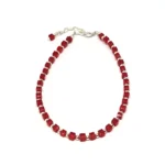 PULSERA CON CUBOS Y BOLITAS DE PLATA