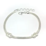 PULSERA DOBLE NUDO PLATA 925