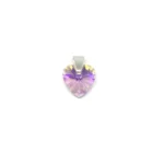 DIJE CORAZÓN CRISTAL DE PLATA 925