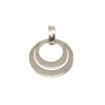 DIJE DOBLE CÍRCULO PLATA 925