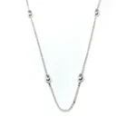 CADENA CON ESFERAS PLATA 925