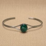 PULSERA SEMI ESCLAVA CON PIEDRAS NATURALES - Imagen 4