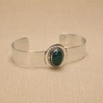 BRAZALETE ALPACA Y PIEDRAS NATURALES 1,5CM - Imagen 2