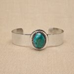BRAZALETE ALPACA Y PIEDRAS NATURALES 1,5CM - Imagen 5