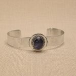 BRAZALETE ALPACA Y PIEDRAS NATURALES 1,5CM - Imagen 4