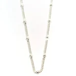 PULSERA CON ESFERAS FACETEADAS PLATA 925