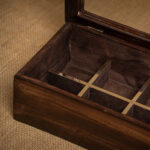 CAJA DE TÉ CON ALPACA Y ASTA DE 8 DIVISIONES - Imagen 2