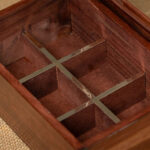 CAJA DE TÉ CON ALPACA Y ASTA DE 6 DIVISIONES - Imagen 2
