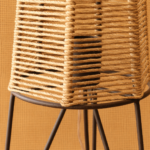 VELADOR DE HIERRO TEJIDO HORIZONTAL HILO KRAFT - Imagen 2
