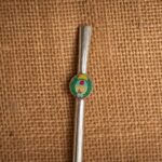 BOMBILLA DE ALPACA CON APLIQUE ARGENTINO - Imagen 2