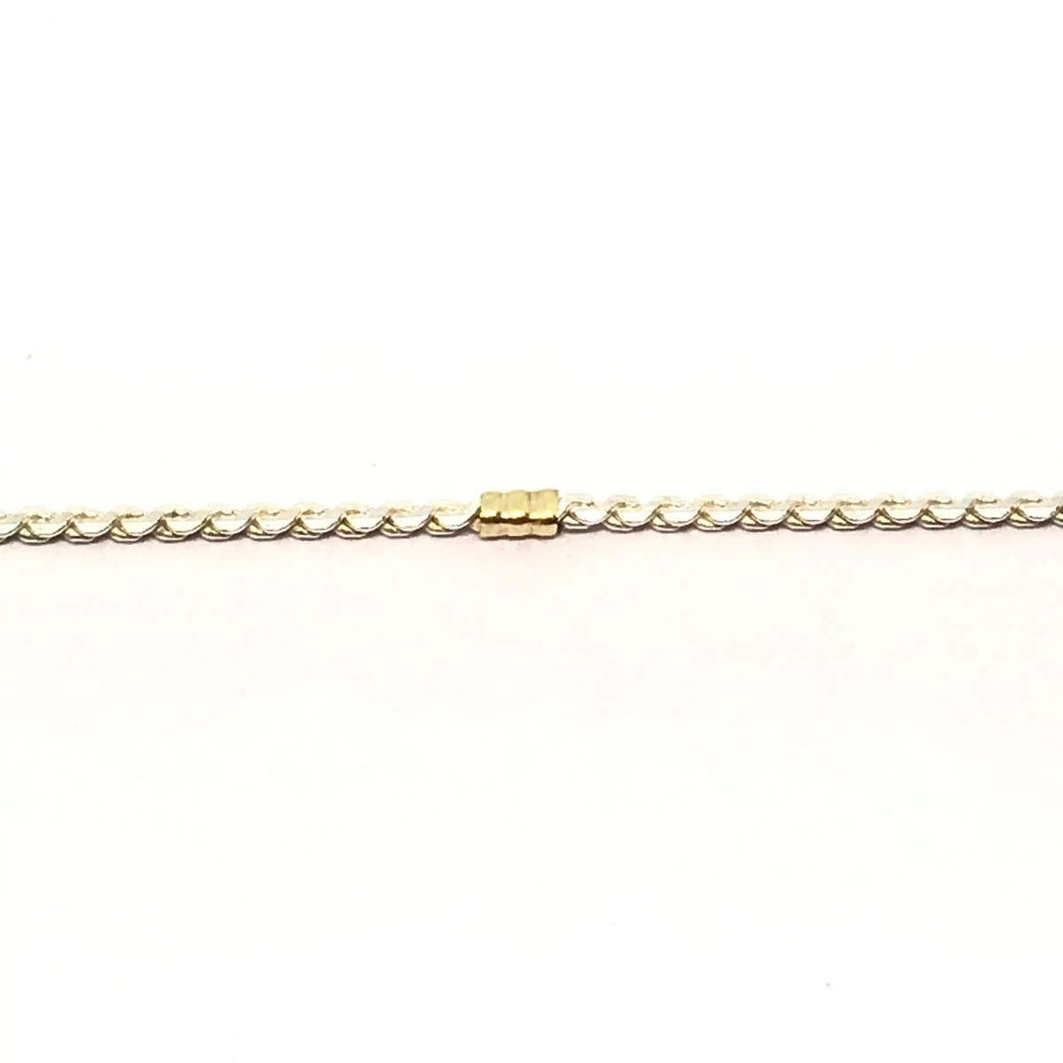 PCR510G-scaled-1 CADENA PLATA Y ORO ESLABON ALMENDRA - Imagen 1
