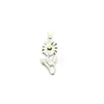 DIJE FLOR PLATA 925