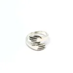 ANILLO ABRAZO DE PLATA 925