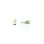 AROS PERLA ENGARZADA DE PLATA 925 5MM