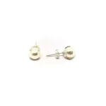 AROS PERLA ENGARZADA DE PLATA 925 7MM