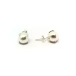 AROS PERLA ENGARZADA DE PLATA 925 9MM