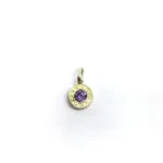 DIJE DE PLATA CON CUBIC Y APLIQUE