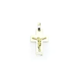 DIJE CRUZ DE PLATA 925 CON CRISTO