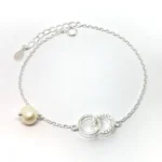 PULSERA CON CUBIC Y PERLA