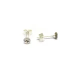 AROS PEQUEÑOS CRISTAL DE ROCA PLATA 925