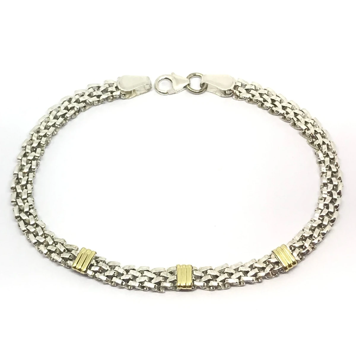 PRI416J.2-scaled PULSERA PLATA 925 Y ORO - Imagen 1