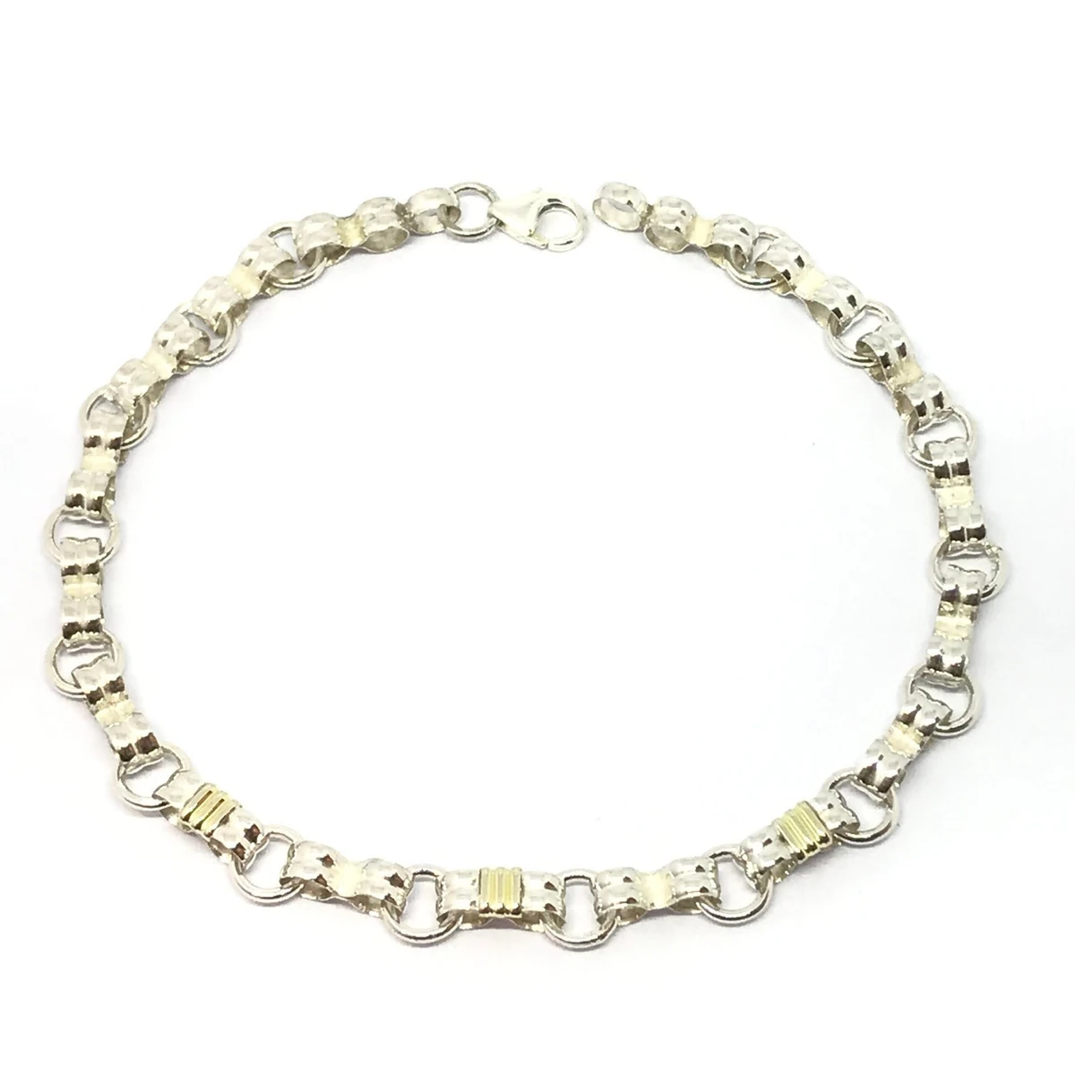 PRI426J-scaled-1 PULSERA MOÑO PLATA Y ORO - Imagen 1