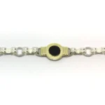 PULSERA CENTRO PIEDRA NATURAL CON GUARDA GRIEGA - Imagen 2