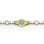PULSERA CENTRO PIEDRA NATURAL CON GUARDA GRIEGA