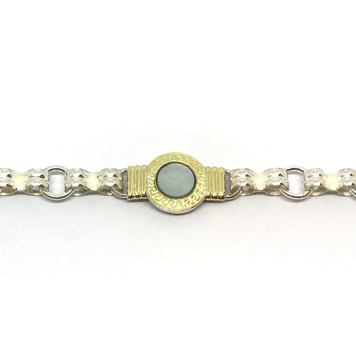 PRI479.1-scaled-1 PULSERA CENTRO PIEDRA NATURAL CON GUARDA GRIEGA - Imagen 1