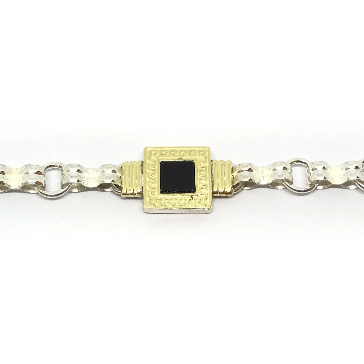 PRI480-scaled-1 PULSERA COMBINADA CON CENTRO CUADRADO - Imagen 1