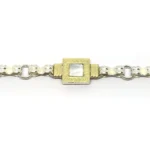 PULSERA COMBINADA CON CENTRO CUADRADO - Imagen 2