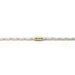 PULSERA PLATA 925 ESLABON ENCHAPADO EN ORO