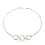 PULSERA CON ARANDELAS PLATA 925